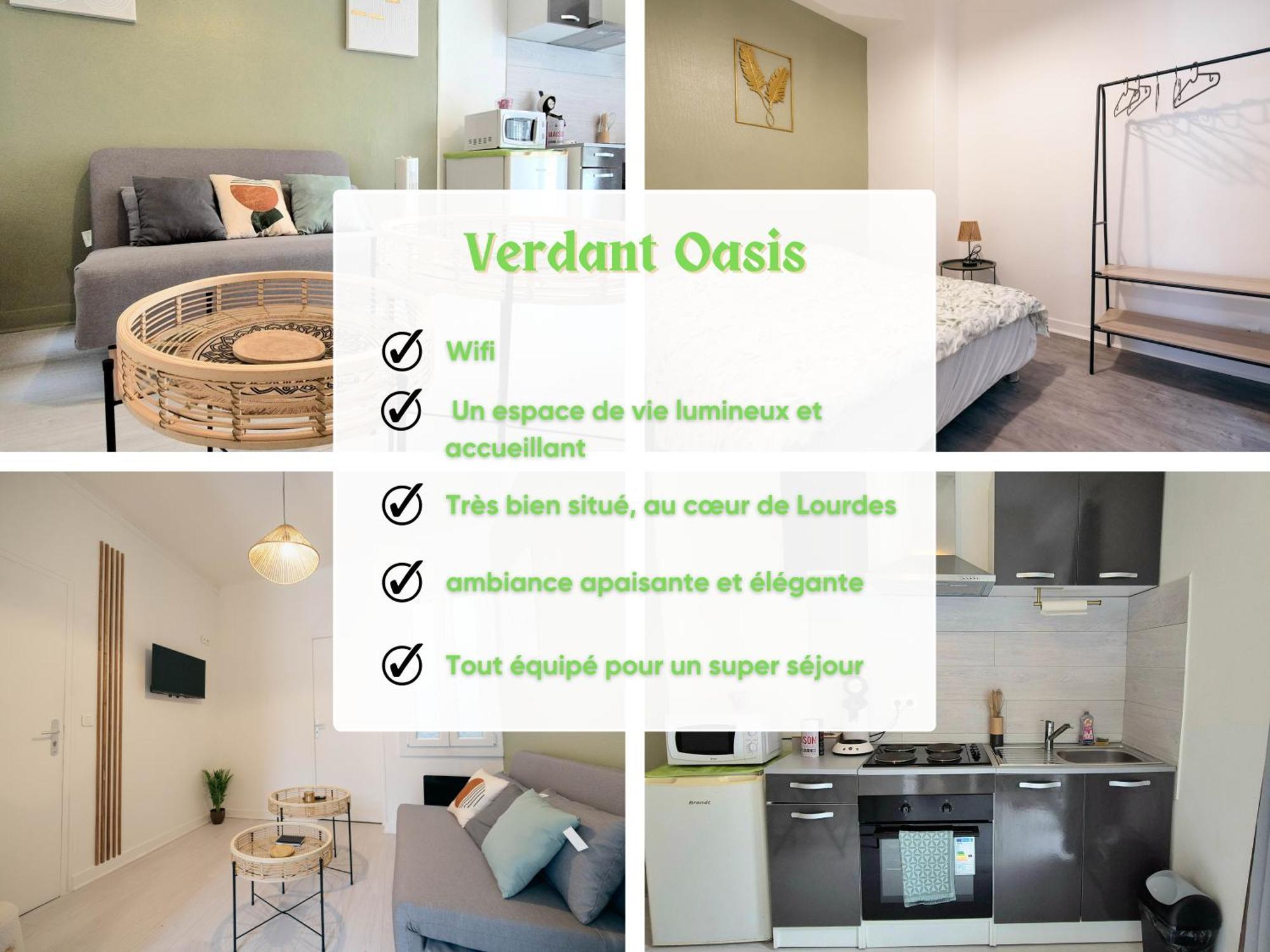 Verdant Oasis - Proche Du Centre - Wifi Gratuit - Parking A Proximite Lourdes Luaran gambar